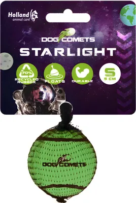 Productafbeelding van Dog Comets, speelgoed voor honden, Starlight, kleur: groen, maat: S