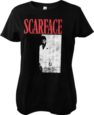 Produktbild von Scarface Poster Girly Tee - Large - Black
