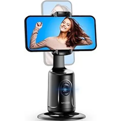 Produktbild von Gimbal Smartphone, AI Erkennung, 360° Drehung, Handy Selfie Halter Gimbal, Keine APP erforderlich, Handy-Kopf mit automatischer Gesichtserkennung