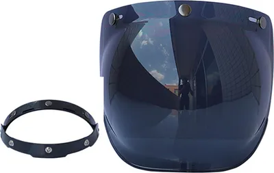 Immagine prodotto di Caschi moto anti-UV antigraffio, lente, visiera a bolla, protezione dal vento, universale per casco aperto standard a 3 scatti