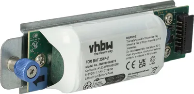 Produktbild von vhbw Akku kompatibel mit Dell PowerVault MD3200I, MD3200, MD3220 Notebook (1100 mAh, 6,6 V, Li-Ion)