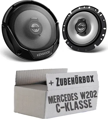 Produktbild von Lautsprecher Boxen Kenwood KFC-S1766 - 16,5cm 2-Wege Koaxialsystem Auto Einbausatz - Einbauset passend für Mercedes C-Klasse JUST SOUND best choice for caraudio