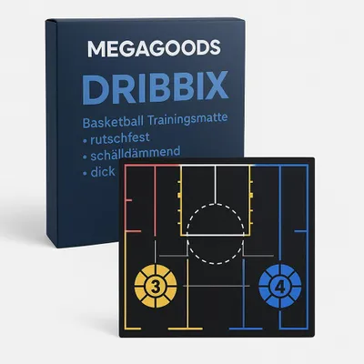 Produktbild von Basketball Trainingsmatte rutschfest schalldämmend dick für Kinder DE.