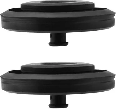 Productafbeelding van Siliconen toiletdeksels, 2 stuks - Zwart - Afdichting - Vervanging - Model 242MP071