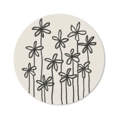 Produktbild von MuchoWow® Mauspad Mousepad Blumen - Pflanzen - Pastell - Abstrakt 20x20 cm - Mousepads - Maus Mat - Pad - Mausunterlage - Schreibtischmatte