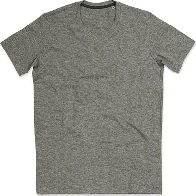 Produktbild von Stedman ST9610 | V-Neck Clive Herren T-Shirt - Farbe: Grey Heather - Größe: S