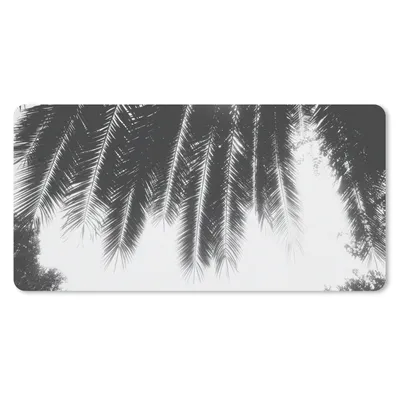 Produktbild von MuchoWow® Schreibtischunterlage Palmenblätter - Tropisch - Sonne - Palme 80x40 cm - XXL Mauspad - Gaming Mauspad