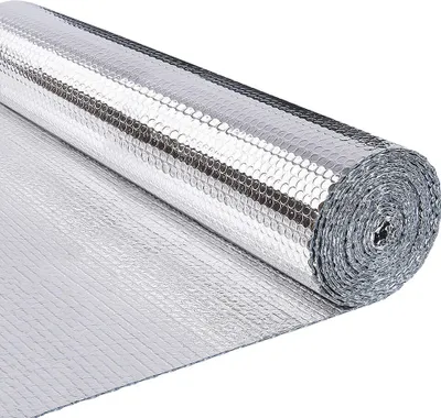 Produktbild von VOUNOT® Isolierfolie Dämmfolie 20m*122cm, Doppelte Alu-Luftpolsterfolie Heizkörper Reflexionsfolie