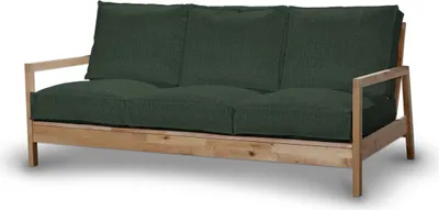 Produktbild von Dekoria Bezug für Lillberg 3-Sitzer Sofa, dunkelgrün, Sofahusse, Lillberg 3-Sitzer
