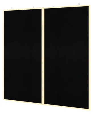 Produktbild von Schwarze Kreidetafel aus Kiefernholz, 100 x 1,4 x 100 cm