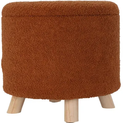 Produktbild von Gepolsterter runder Hocker mit Stauraum TEDDY, 40 x 37 cm