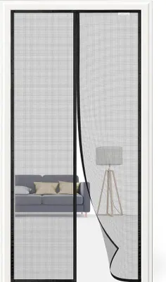 Produktbild von Famanu Fliegengitter für Türen, magnetisch, 120 x 240 cm - schwarz