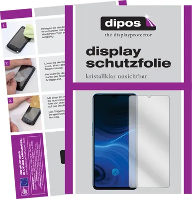Produktbild von 2x Schutzfolie für Oppo Realme X2 Pro klar Displayschutzfolie Folie Display Schutz dipos