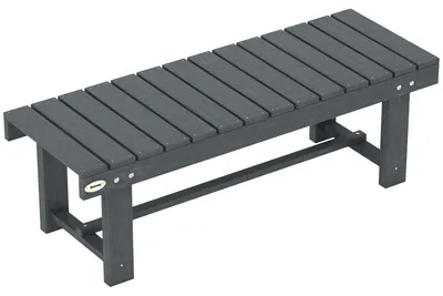 Produktbild von Wasserfeste 2-Sitzer-Gartenbank aus Tannenholz, 110 x 38 x 35 cm, grau