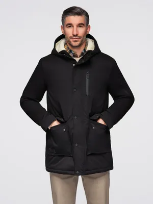 Obrázek produktu pro Ombre Clothing Pánská parka Vorns černá L