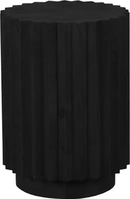Productafbeelding van LABEL51 Novan bijzettafel – Zwart – Mangohout – 35 x 35 x 48 cm