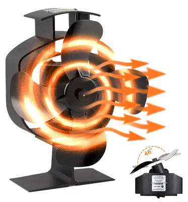 Image de Ventilateur oscillant pour poêle à bois, silencieux et àthermique