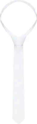 Produktbild von Karlowsky Krawatte 148 x 6,5 cm Polyester/Baumwollmix waschecht pflegeleicht Weiß