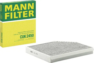 Produktbild von MANN-FILTER CUK 2450 Innenraumfilter Pollenfilter für AUDI A4 Avant (8K5, B8) Aktivkohle