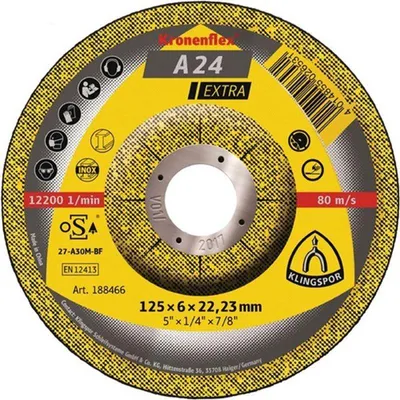 Immagine prodotto di Disco da sbavo KLINGSPOR (D230xS8mm / acciaio a gomito / Contenuto: 10 pezzi) - 13448