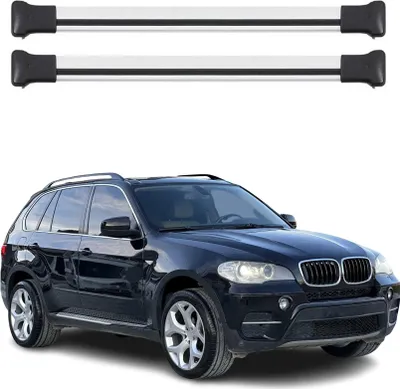 Obrázok produktu pre Priečne strešné nosiče pre BMW X5 E70 2007-2014 Hliník Šedá