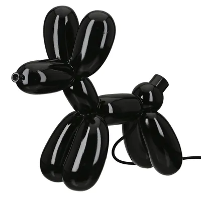 Produktbild von Gilde Tischleuchte, Ballonhund, "Scotty", Kunstharz, schwarz, VE 1, L. 16 cm, B. 41 cm, H. 35.5 cm 58147 4063387581476