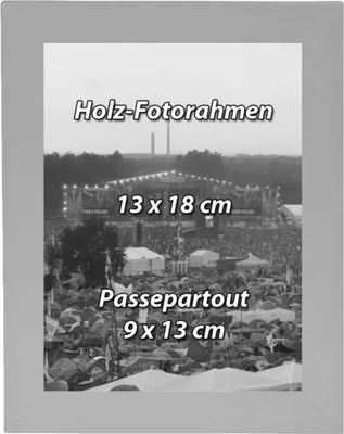 Produktbild von Holz-Fotorahmen 13x18cm 2er Pack grau