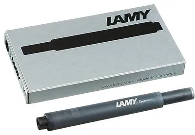 Zdjęcie produktu dla Wkład atramentowy lamy t 10 czarny do piór wiecznych 5 szt