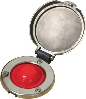 Immagine prodotto di Interruttore a pedale Lofrans, Inox, con pulsante rosso
