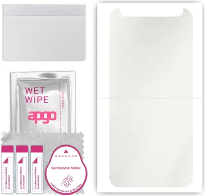 Produktbild von apgo Hydrogel Schutzfolie, Matt, kompatibel mit TCL 201, flexibele Displayschutzfolie, Folie mit Positionierhilfe, Anti-Fingerprint, kratzfest, einfache Montage