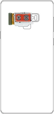 Produktbild von Ersatzteil Rückkamera Modul + Flexkabel für Samsung Galaxy Note 9