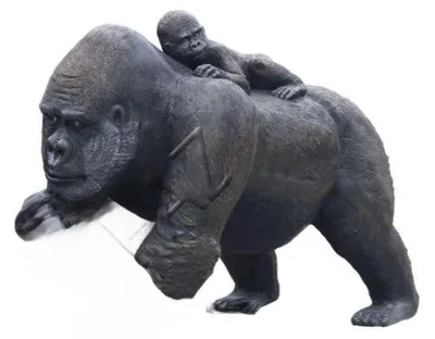 Immagine prodotto di Design Gorilla Baby Figure Statua Scultura Figure Sculture Decorazione Giardino