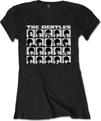 Image de T-shirt « Hard Days Night » des Beatles pour femmes RO2070 (S) (noir)