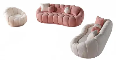 Produktbild von Sitzgarnitur Wohnlandschaft Sofas Sofa-Set Wohnzimmergarnitur Polstergarnitur