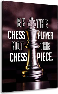 Produktbild von Wandbild Leinwandbild The Chess Player, Mindset Kunstdruck XL Wanddeko: 100x150x4cm