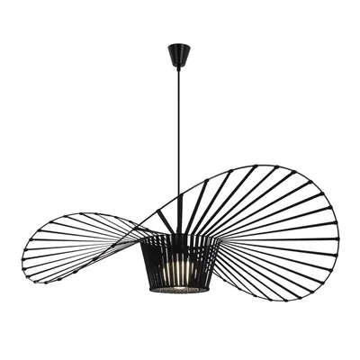 Produktbild von ZMH Pendelleuchte Esstisch Hängelampe Wohnzimmer 140CM E27 Esstischlampe Höhenverstellbar Esszimmer Hängeleuchte ohne Leuchtmittel Schwarz