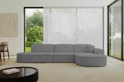 Produktbild von ALTDECOR Ecksofa in L-Form MARI-L2 - 328x171x79,5 cm Grau - Corner Sofa Bett Eckcouch Couch Wohnlandschaft Cauchsofa