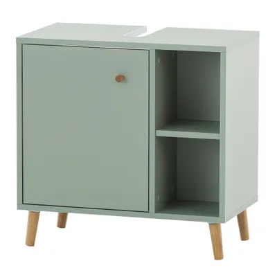 Produktbild von Badmöbel Waschbeckenschrank 60cm breit BELFORT-80 in mint, B/H/T ca. 60,2/59,3/33,1 cm
