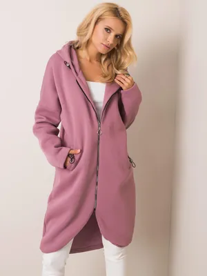 Produktbild von Rue Paris Langes Sweatshirt für Damen Brorad dunkelpink S/M