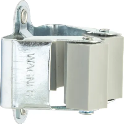 Produktbild von WAGNER Gerätehalter CLIP - 52 x 52 x 38 mm, Stahl verzinkt, Klemme für Geräte Ø max. 3 cm, Tragkraft bis 2 kg - 15204501