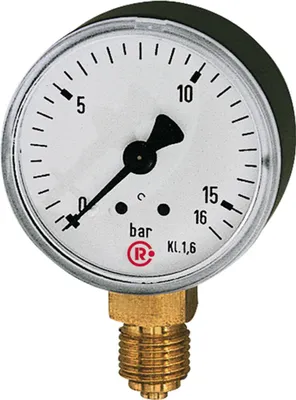 Zdjęcie produktu dla Manometr pionowy 63mm 0-16bar G1/4" RIEGLER