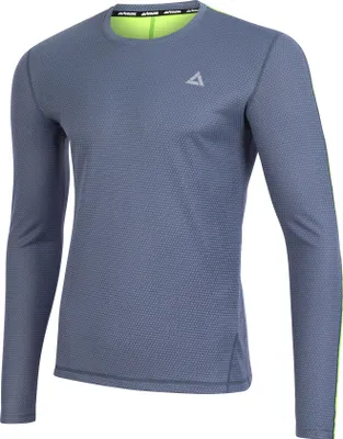 Produktbild von Airtracks Laufshirt Langarm Pro Line - L - Grau-Neon