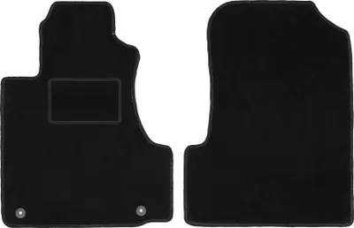 Immagine prodotto di Wielganizator tappetini auto velours anteriori adatto per Honda CR-V III (2006-2012, SUV) neri, set 2 pz, con fissaggi