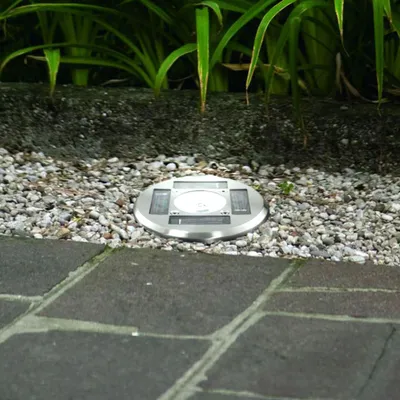Produktbild von EGLO SOLAR, Außenspotbeleuchtung, Edelstahl, Stahl, Eingang, Garage, Garten, 1 Glühbirne(n), LED