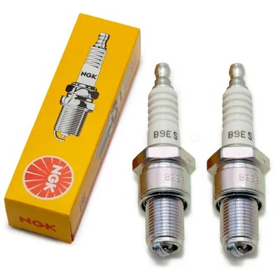 Obrázek produktu pro Sada zapalovacích svíček NGK, 2 ks svíčky B9ES, délka závitu 19,0 mm, průměr 14,0 mm, 2108 / 2611 / 7148