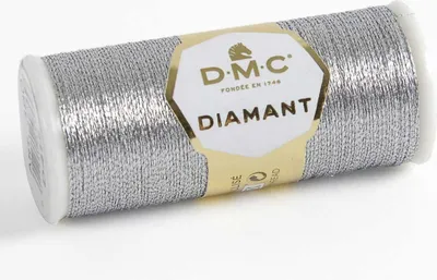Produktbild von DMC Diamant – metallischer Stickgarn für Bordüren, glänzend (D415)