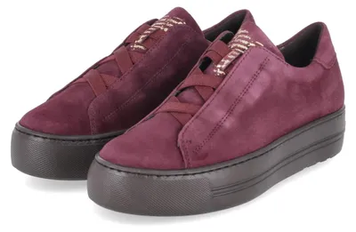 Immagine prodotto di Paul Green: Scarpa da ginnastica slip-on da donna, colore rosso, in pelle scamosciata, taglia: 38