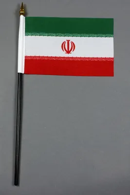Produktbild von Flagge am Stab Iran 10x15 cm Handflagge Stockflagge Fähnchen