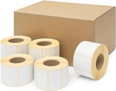Obrázok produktu pre Termálne etikety 58x43mm biele samolepiace - 60 000 kusov