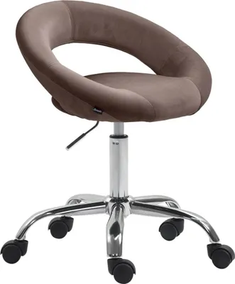 Obrázok produktu pre Zamatová stolička Werk - ergonomická stolička - plynulo nastaviteľná výška sedadla Comeport